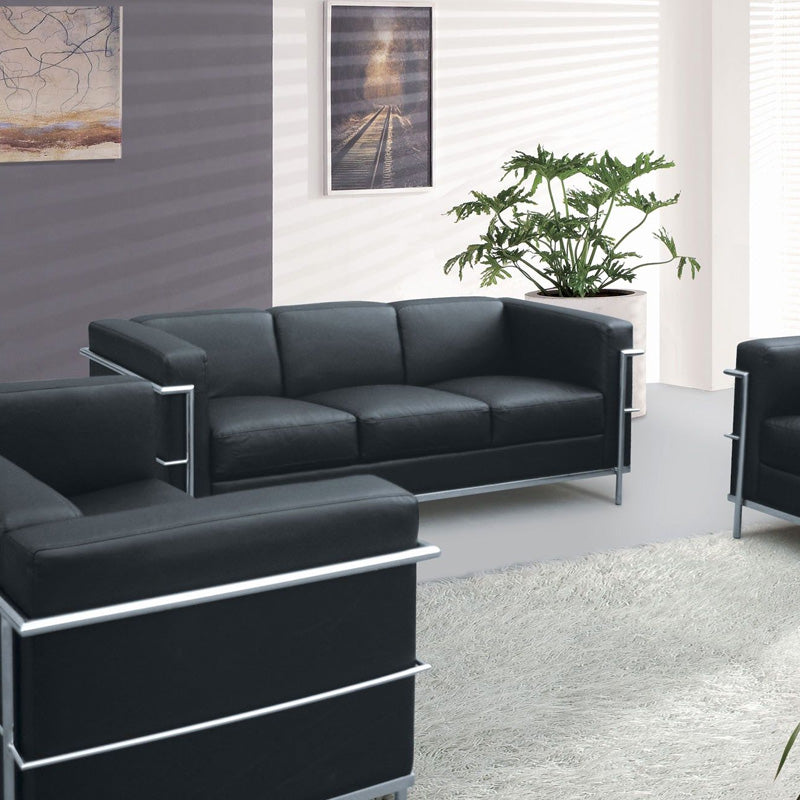 Sillón LC3 3 Cuerpos Cuero