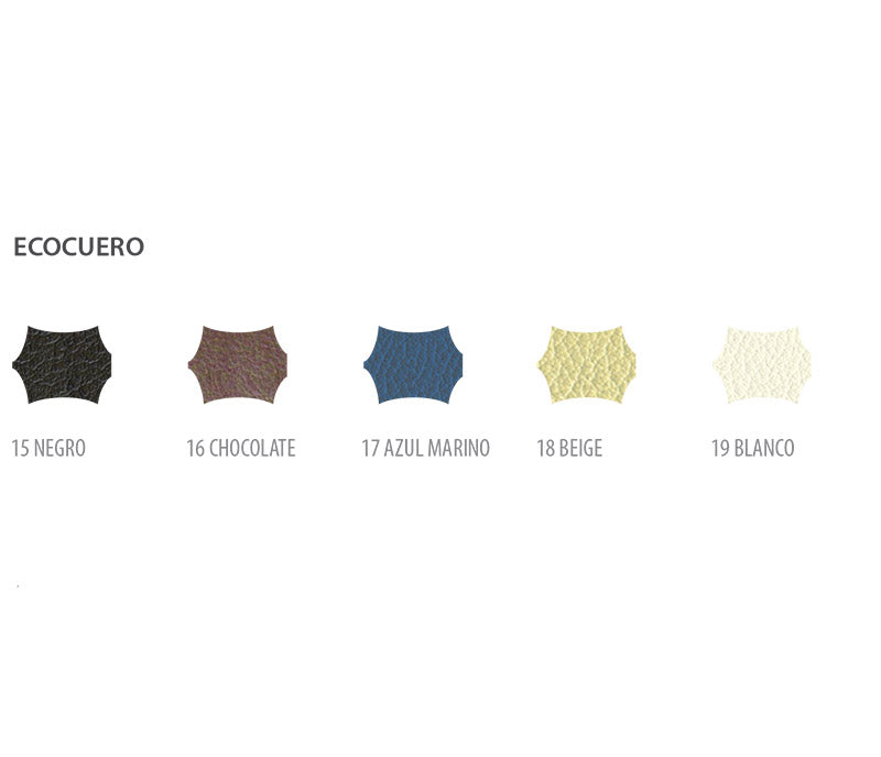 Silla ERGO Base negra apoyabrazos fijo - Ecocuero - Manifesto Design Store
