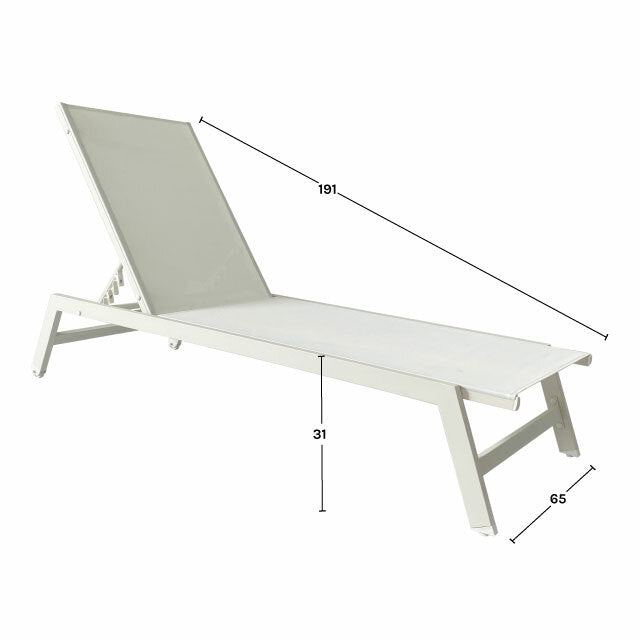 Reposera Krabi Blanca